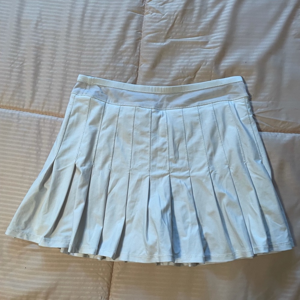 White tennis skort